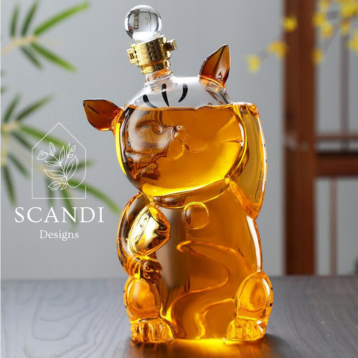 Scandi Kitty Decanter