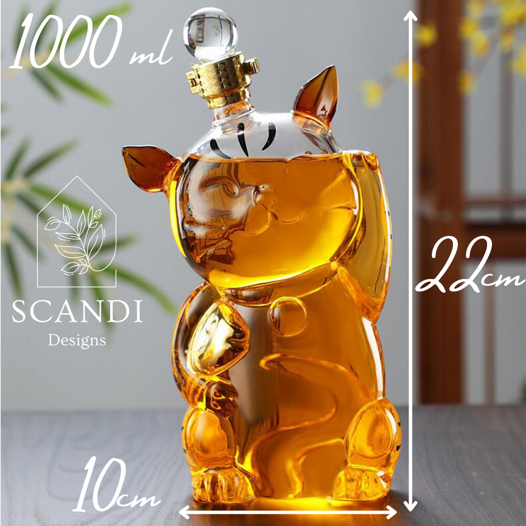 Scandi Kitty Decanter