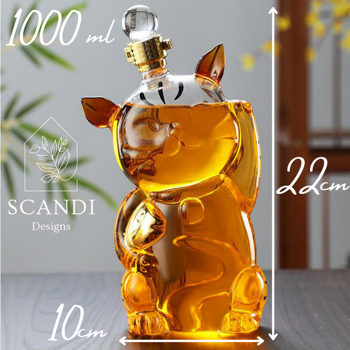 Scandi Kitty Decanter