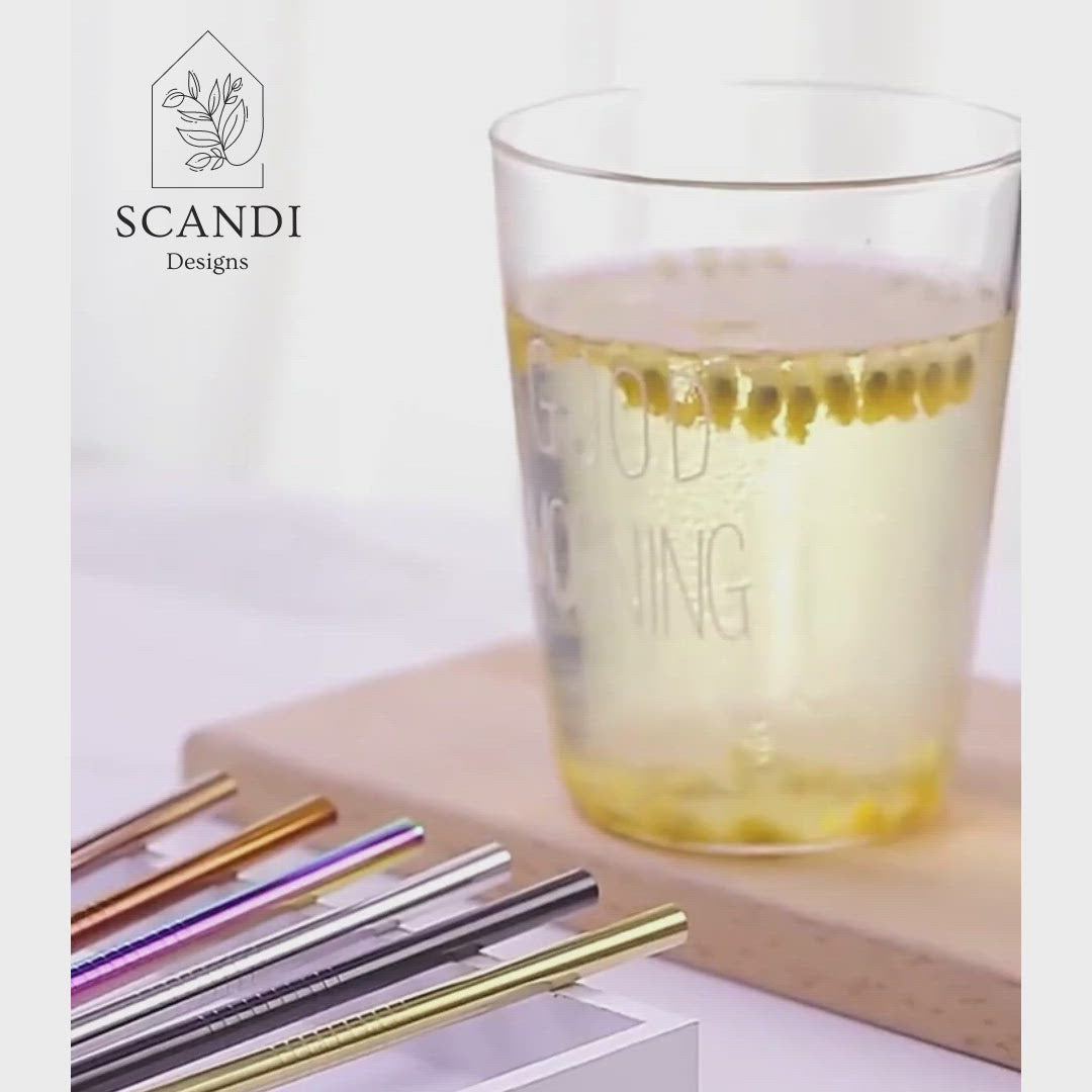 Scandi Ecofriendly Reuseable Straws - Rainbow