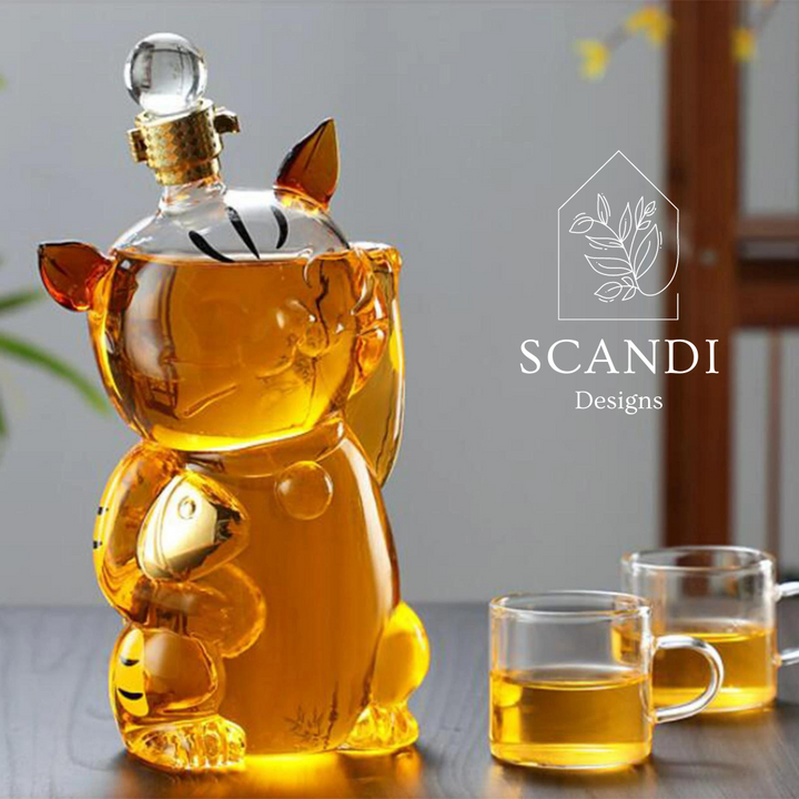 Scandi Kitty Decanter