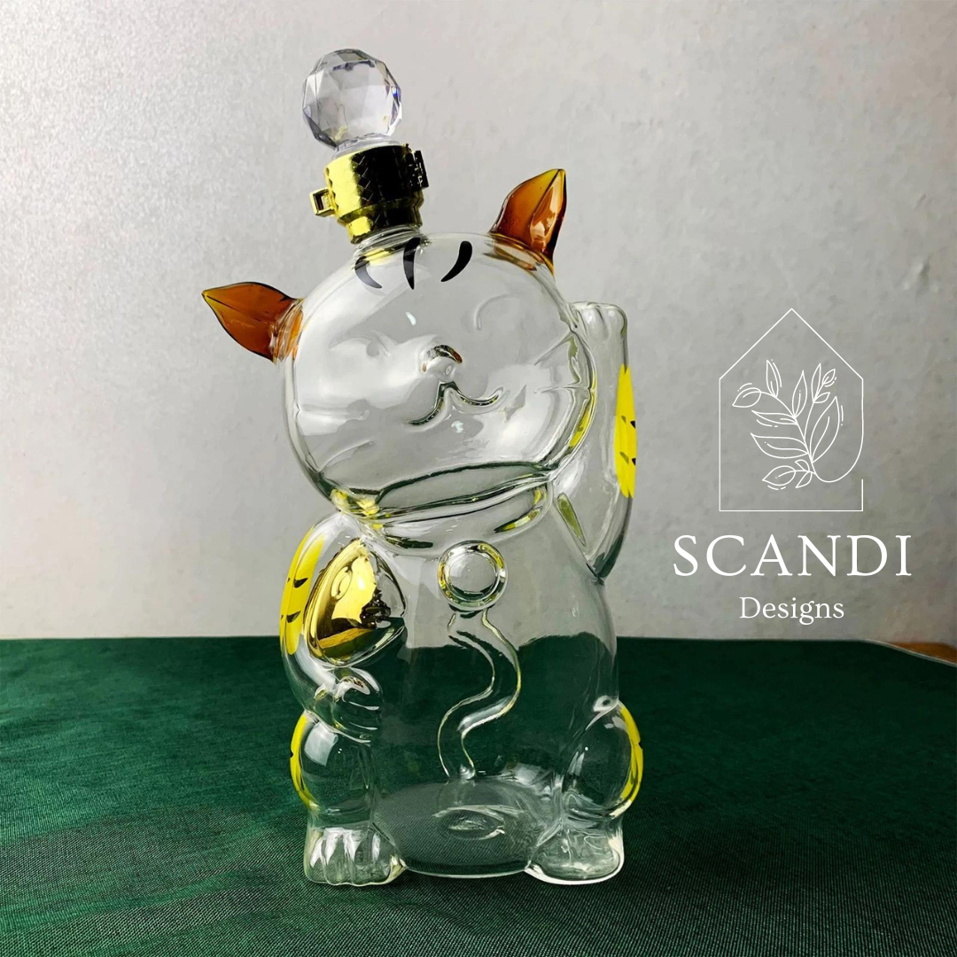 Scandi Kitty Decanter