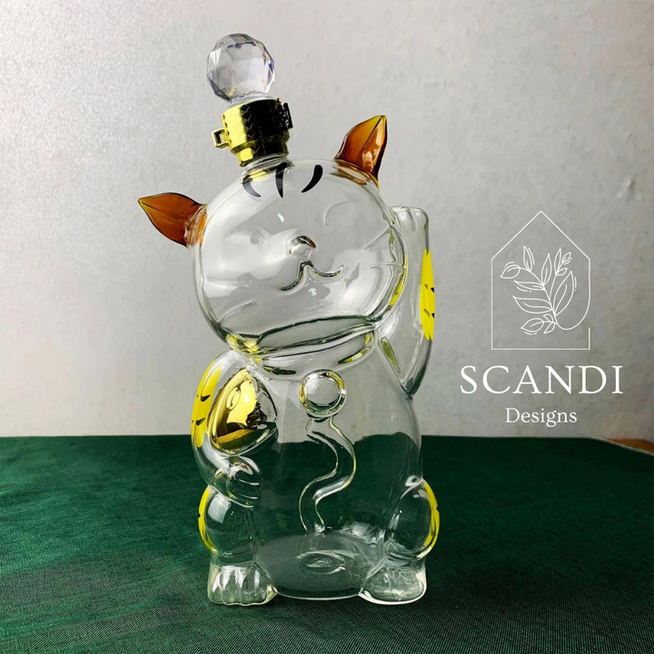 Scandi Kitty Decanter