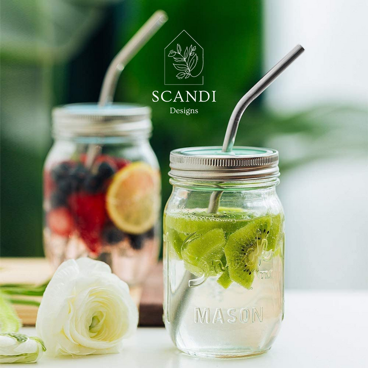 Scandi Ecofriendly Reuseable Straws - Rainbow