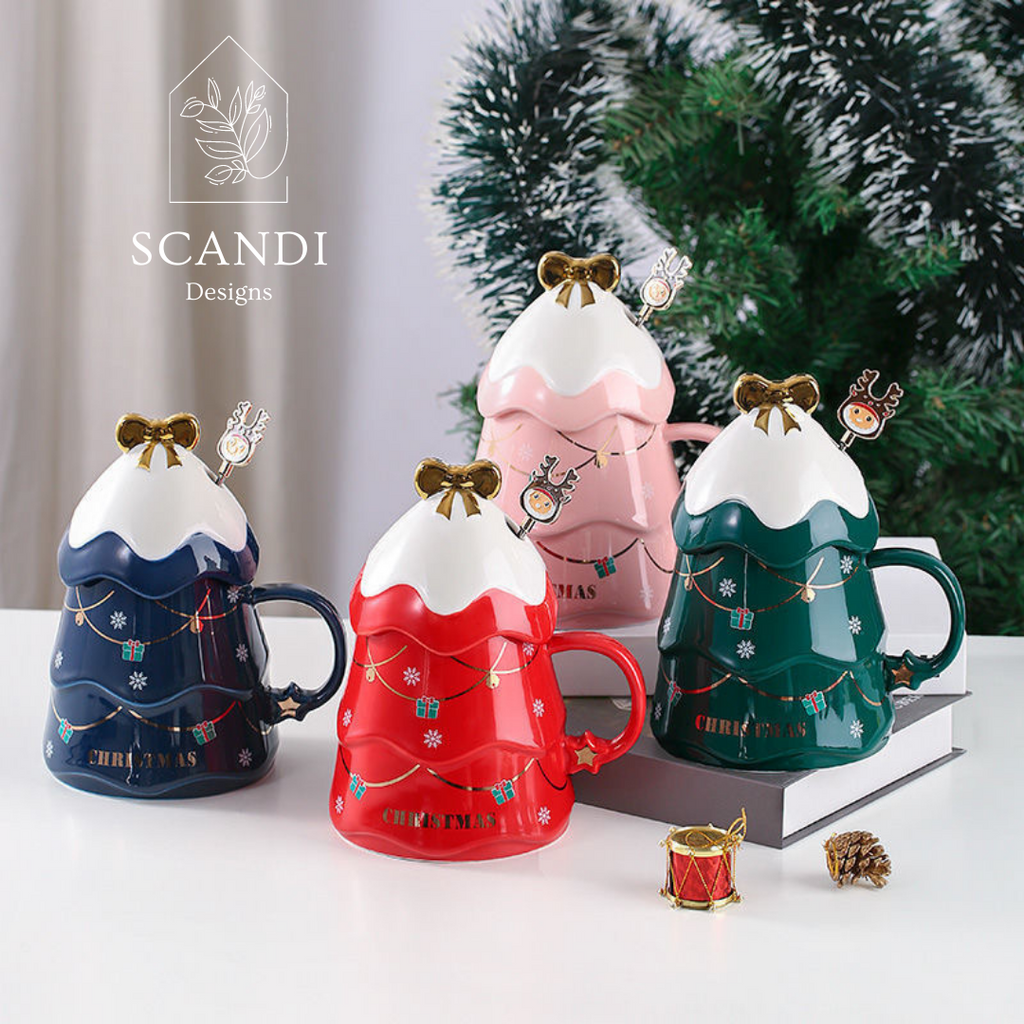 Scandi Snowcapped Christmas Mug