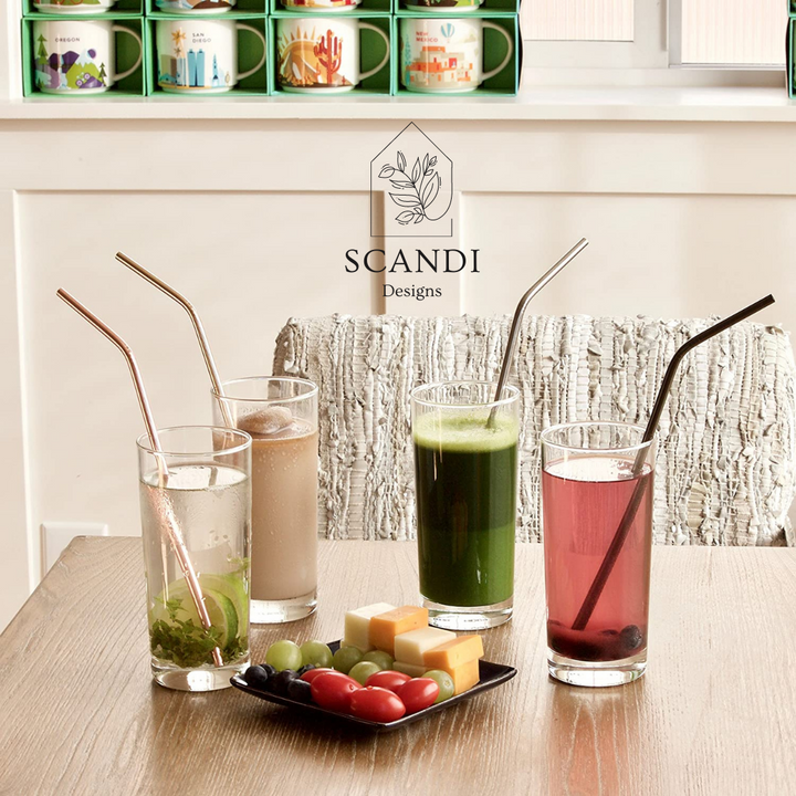 Scandi Ecofriendly Reuseable Straws - Gold