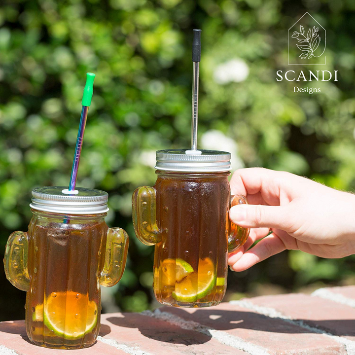 Scandi Ecofriendly Reuseable Straws - Rainbow