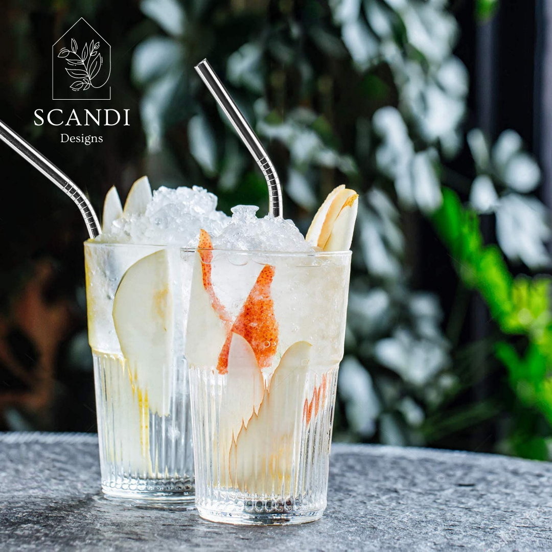 Scandi Ecofriendly Reuseable Straws - Rose Gold