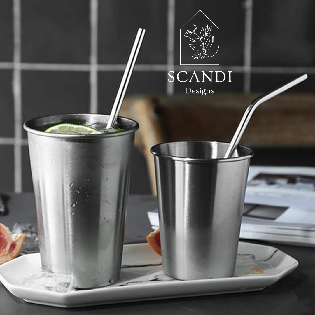 Scandi Ecofriendly Reuseable Straws - Rose Gold