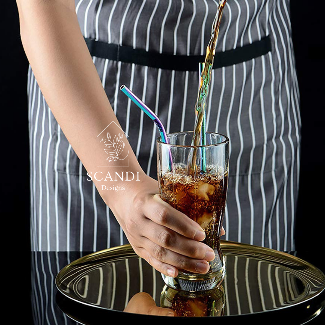 Scandi Ecofriendly Reuseable Straws - Gold