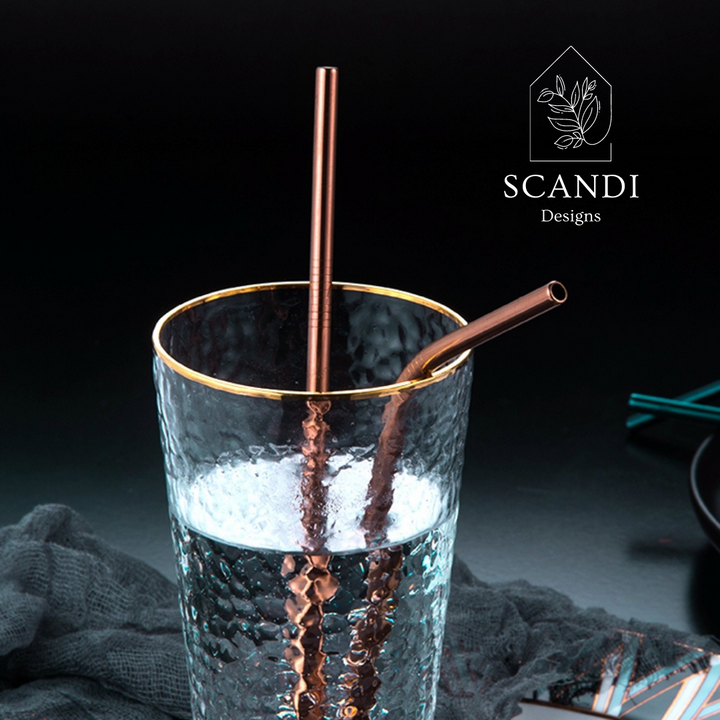 Scandi Ecofriendly Reuseable Straws - Gold