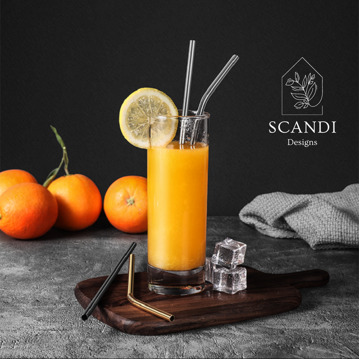 Scandi Ecofriendly Reuseable Straws - Gold