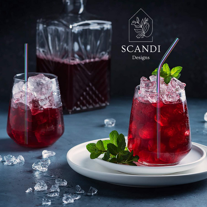 Scandi Ecofriendly Reuseable Straws - Rainbow