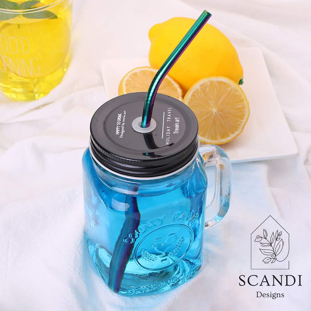 Scandi Ecofriendly Reuseable Straws - Rainbow