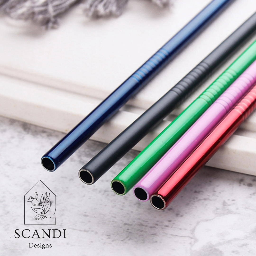 Scandi Ecofriendly Reuseable Straws - Gold