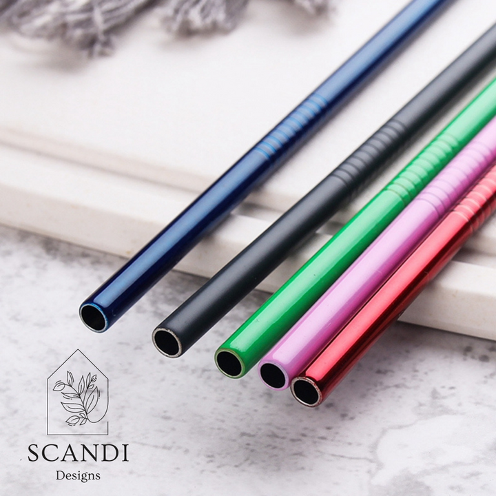 Scandi Ecofriendly Reuseable Straws - Gold