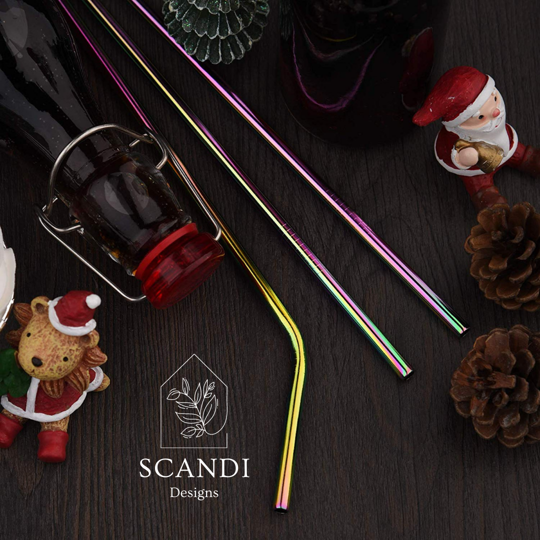 Scandi Ecofriendly Reuseable Straws - Gold