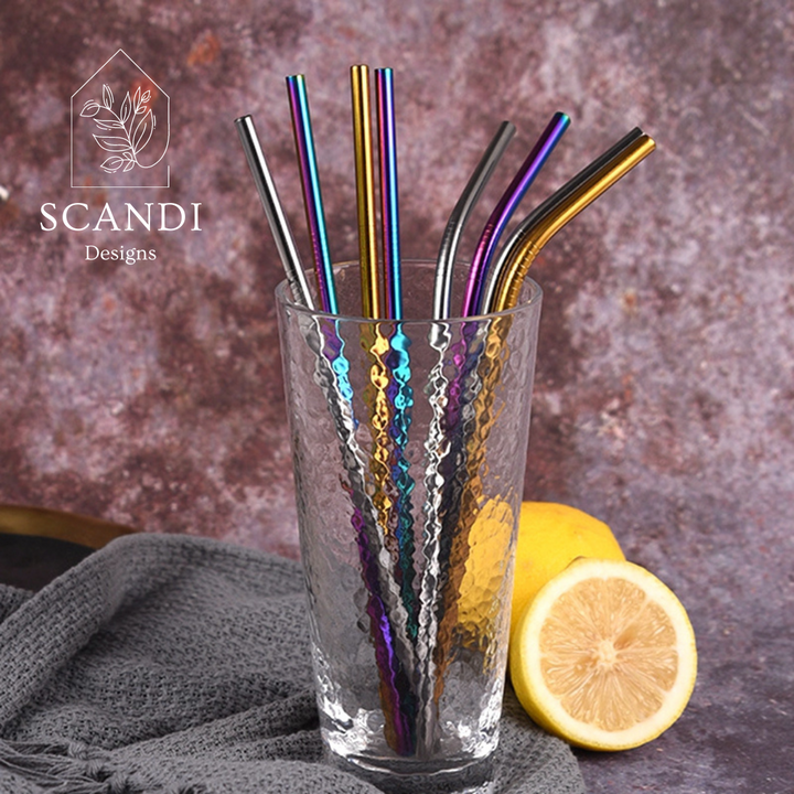 Scandi Ecofriendly Reuseable Straws - Gold