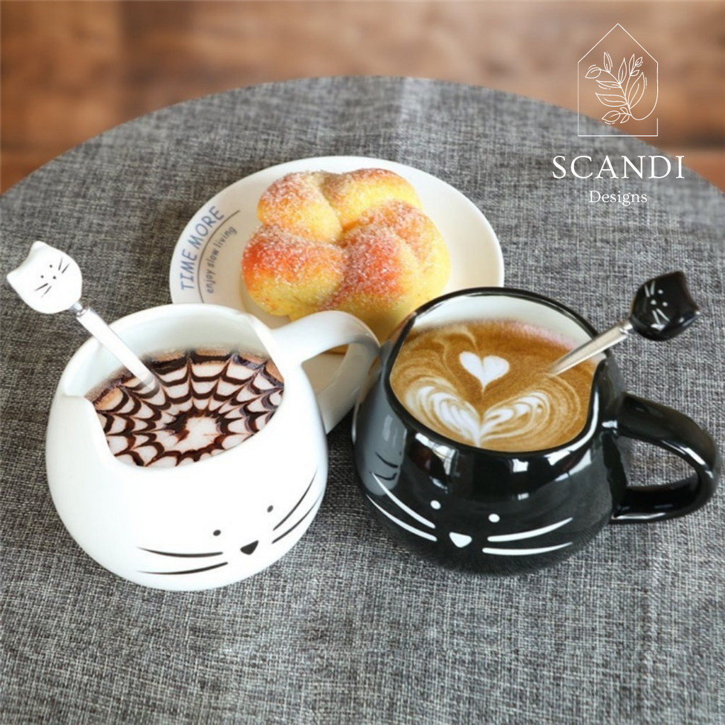 Scandi Nervous Kitty Mug